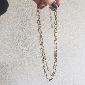 Paperclip chain necklace